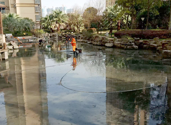 南靖景观池淤泥清理